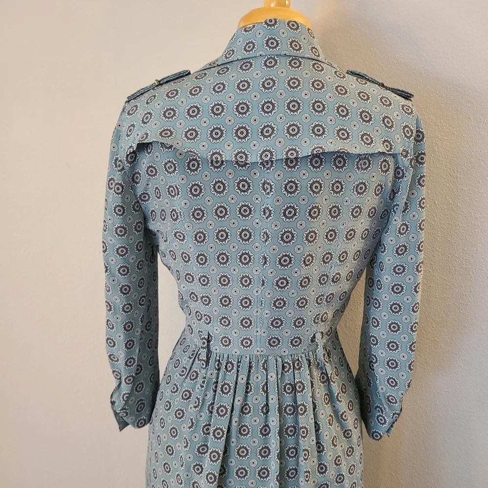 Burberry Agatha Pale Stone Silk Trench Dress -NWT - Picture 10 of 14